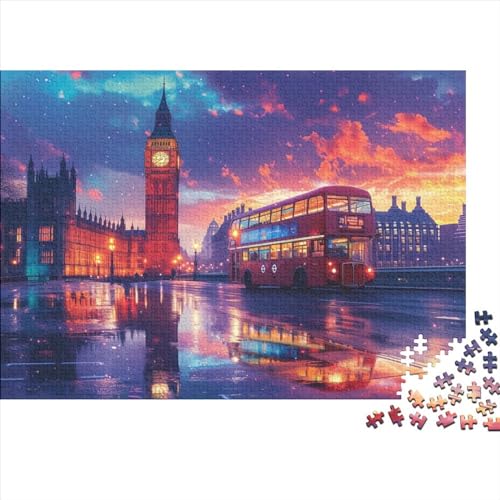 Londoner Stadtscape1 Für Erwachsene 500 Teile Puzzle Geburtstag Family Challenging Games Moderne Wohnkultur Educational Game Stress Relief 500pcs (52x38cm) von PFYWZJDDTTBD