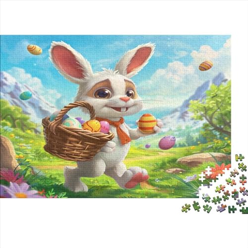 Ostern Erwachsene Puzzles 500 Teile Geburtstag Family Challenging Games Educational Game Home Decor Stress Relief Toy 500pcs (52x38cm) von PFYWZJDDTTBD