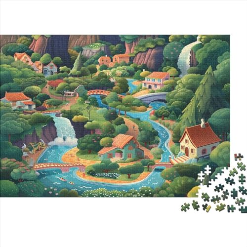 Paradies Für Erwachsene Puzzle 500 Teile Lernspiel Geburtstag Moderne Wohnkultur Family Challenging Games Stress Relief 500pcs (52x38cm) von PFYWZJDDTTBD