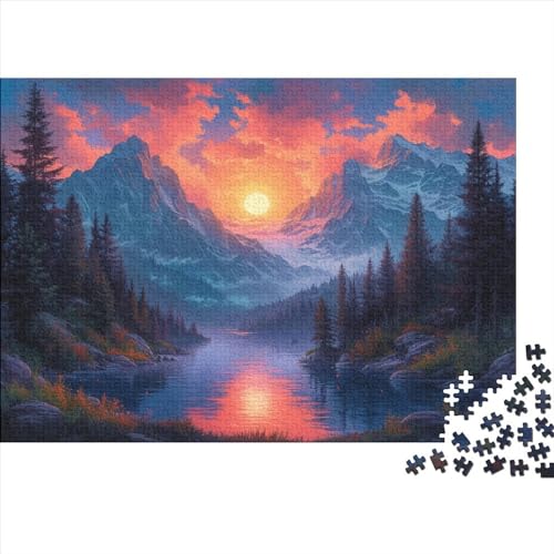 Seen und schneebedeckte Berge 500 Teile Für Erwachsene Puzzle Educational Game Home Decor Geburtstag Family Challenging Games Stress Relief 500pcs (52x38cm) von PFYWZJDDTTBD