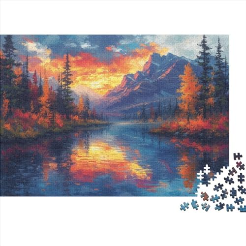 Seen und schneebedeckte Berge Erwachsene Puzzles 500 Teile Geburtstag Family Challenging Games Wohnkultur Lernspiel Entspannung Und Intelligenz 500pcs (52x38cm) von PFYWZJDDTTBD