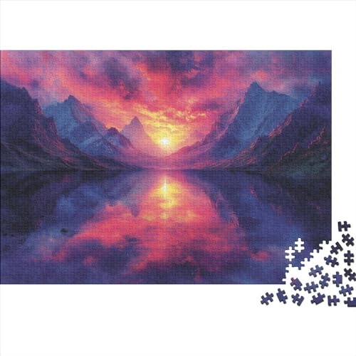 Seen und schneebedeckte Berge Für Erwachsene 1000 Teile Puzzle Geburtstag Home Decor Lernspiel Family Challenging Games Entspannung Und Intelligenz 1000pcs (75x50cm) von PFYWZJDDTTBD