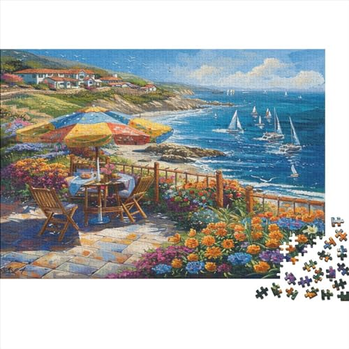 Strand-Shop Für Erwachsene 500 Teile Puzzle Lernspiel Geburtstag Family Challenging Games Wohnkultur Stress Relief 500pcs (52x38cm) von PFYWZJDDTTBD