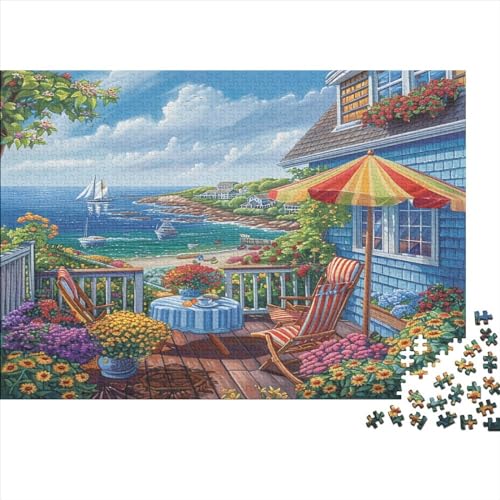 Strand-Shop Für Erwachsene Puzzles 500 Teile Geburtstag Lernspiel Family Challenging Games Home Decor Stress Relief Toy 500pcs (52x38cm) von PFYWZJDDTTBD