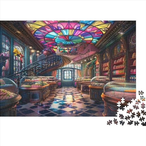 Süßwarenladen 1000 Teile Erwachsene Puzzles Family Challenging Games Lernspiel Geburtstag Home Decor Entspannung Und Intelligenz 1000pcs (75x50cm) von PFYWZJDDTTBD