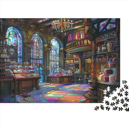 Süßwarenladen 1000 Teile Erwachsene Puzzles Lernspiel Moderne Wohnkultur Family Challenging Games Geburtstag Entspannung Und Intelligenz 1000pcs (75x50cm) von PFYWZJDDTTBD