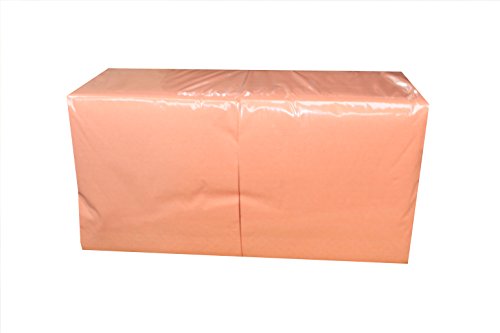 Zelltuch-Servietten 3-lagig 33 x 33 cm - 1/4 Falz (750 Stück / 3 Pack, APRICOT) von PGV