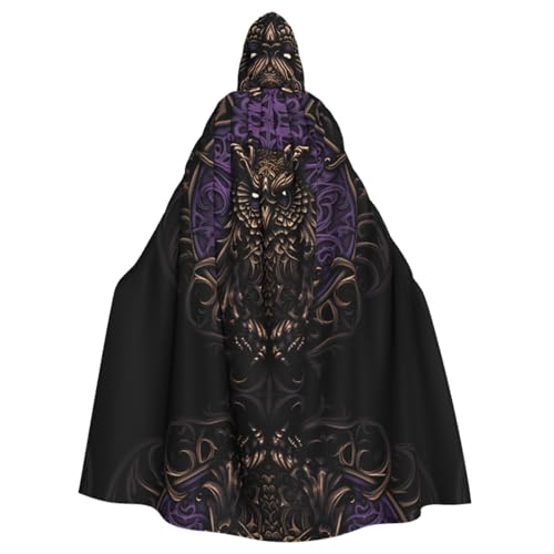 Dark Lords Gemusterter Kapuzenponcho Unisex Kapuzenponcho für Cosplay Halloween Kostümparty Dark Lords Gemusterter Kapuzenponcho Unisex Kapuzenponcho für Cosplay Halloween Kostümparty von PHAYAH