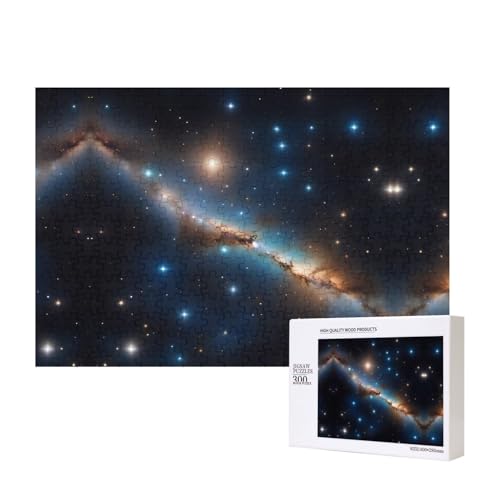 Distant Stars Puzzles 300 Teile für Puzzle, Holzpuzzle für Familie, Freunde, Heimdekoration, Wandkunst, 39,9 x 27,9 cm von PHAYAH