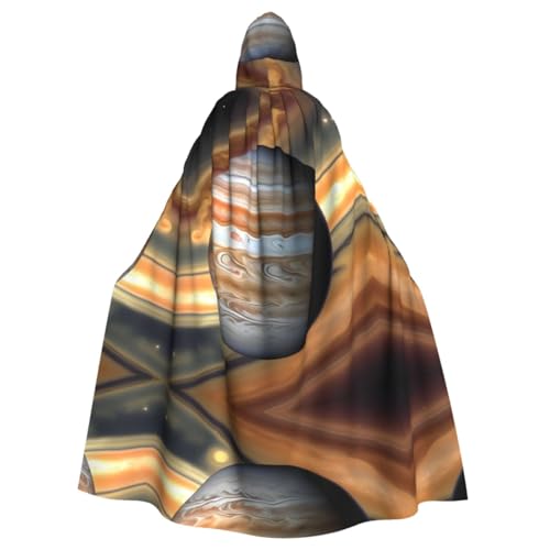 Jupiter Landschaft gemusterter Kapuzenponcho Unisex Kapuzenponcho für Cosplay Halloween Kostümparty Jupiter Landschaft gemusterter Kapuzenponcho Unisex Kapuzenponcho für Cosplay Halloween Kostümparty von PHAYAH