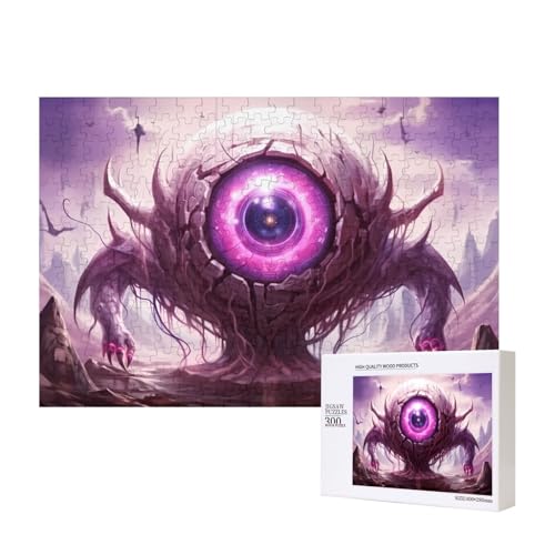 Mysterious Giant Eye Puzzles 300 Teile für Puzzle Holzpuzzle für Familie Freund Home Decor Wandkunst 15,7 x 27,9 cm von PHAYAH