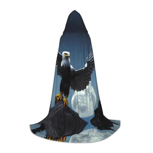 PHAYAH Adler unter den Sternen Muster Kapuzenponcho Unisex Weihnachten Hoodie für Cosplay Halloween Kostüm Party Maskerade S PHAYAH Adler unter den Sternen Muster Kapuzenponcho Unisex Weihnachten Hoodie für Cosplay Halloween Kostüm Party Maskerade S von PHAYAH