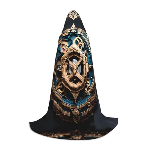 PHAYAH Coole Steampunk-Zahnrädermuster, Halloween, Hexe, Hexerei, Kapuzenmantel, Umhang, Weihnachts-Kapuzenpullover, Cosplay, Maskerade, Partykleid, Geschenk, Kostüm, Größe M PHAYAH Coole Steampunk-Zahnrädermuster, Halloween, Hexe, Hexerei, Kapuzenmantel, Umhang, Weihnachts-Kapuzenpullover, Cosplay, Maskerade, Partykleid, Geschenk, Kostüm, Größe M von PHAYAH
