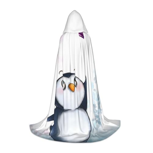 PHAYAH I Love Penguins Muster Halloween Erwachsene Kapuzenmantel Umhang Damen Herren Halloween Dress Up Party Cosplay Kostüme S PHAYAH I Love Penguins Muster Halloween Erwachsene Kapuzenmantel Umhang Damen Herren Halloween Dress Up Party Cosplay Kostüme S von PHAYAH