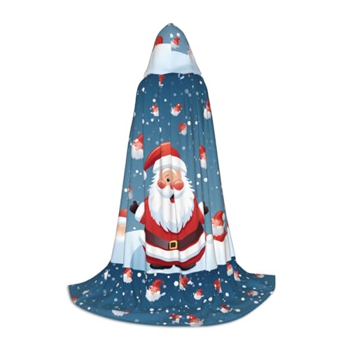 PHAYAH Kapuzenponcho mit Weihnachtsmann im Schnee, Unisex, Weihnachts-Kapuzenpullover für Cosplay, Halloween, Kostüm, Party, Maskerade, Größe M PHAYAH Kapuzenponcho mit Weihnachtsmann im Schnee, Unisex, Weihnachts-Kapuzenpullover für Cosplay, Halloween, Kostüm, Party, Maskerade, Größe M von PHAYAH