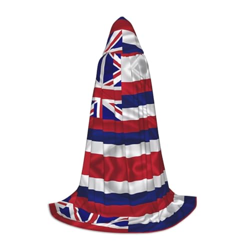 PHAYAH Kapuzenponcho mit amerikanischem Muster, Motiv: Flagge von Hawaii, Unisex, Weihnachts-Kapuzenpullover für Cosplay, Halloween, Kostümparty, Maskerade, Größe M PHAYAH Kapuzenponcho mit amerikanischem Muster, Motiv: Flagge von Hawaii, Unisex, Weihnachts-Kapuzenpullover für Cosplay, Halloween, Kostümparty, Maskerade, Größe M von PHAYAH
