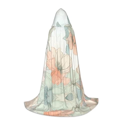 PHAYAH Kapuzenumhang mit Blütenmuster, Hexe, Halloween-Kostüme für Cosplay, Maskerade, Damen und Herren, Robe, Größe L PHAYAH Kapuzenumhang mit Blütenmuster, Hexe, Halloween-Kostüme für Cosplay, Maskerade, Damen und Herren, Robe, Größe L von PHAYAH
