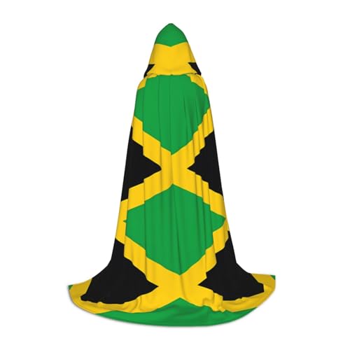 PHAYAH Kapuzenumhang mit Jamaika-Flagge, Hexe, Halloween-Kostüme für Cosplay, Kostüm, Maskerade, Damen und Herren, Größe L PHAYAH Kapuzenumhang mit Jamaika-Flagge, Hexe, Halloween-Kostüme für Cosplay, Kostüm, Maskerade, Damen und Herren, Größe L von PHAYAH