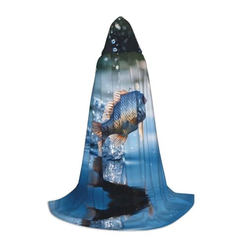 PHAYAH Kapuzenumhang mit Kaviar-Muster, Hexe, Halloween-Kostüme für Cosplay, Maskerade, Damen und Herren, Robe, Größe L PHAYAH Kapuzenumhang mit Kaviar-Muster, Hexe, Halloween-Kostüme für Cosplay, Maskerade, Damen und Herren, Robe, Größe L von PHAYAH