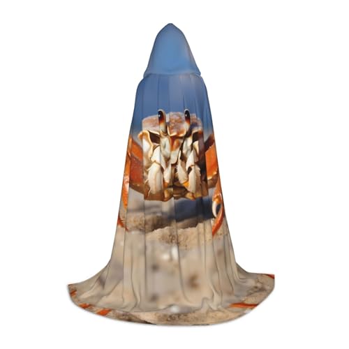 PHAYAH Kapuzenumhang mit Krabbenmuster, Hexe, Halloween-Kostüme für Cosplay, Kostüm, Maskerade, Damen und Herren, Größe M PHAYAH Kapuzenumhang mit Krabbenmuster, Hexe, Halloween-Kostüme für Cosplay, Kostüm, Maskerade, Damen und Herren, Größe M von PHAYAH