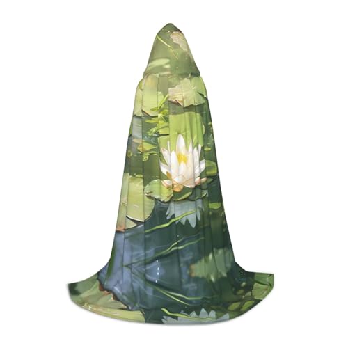 PHAYAH Kapuzenumhang mit Lilienmuster, Hexe, Halloween-Kostüme für Cosplay, Maskerade, Damen und Herren, Robe, Größe L PHAYAH Kapuzenumhang mit Lilienmuster, Hexe, Halloween-Kostüme für Cosplay, Maskerade, Damen und Herren, Robe, Größe L von PHAYAH