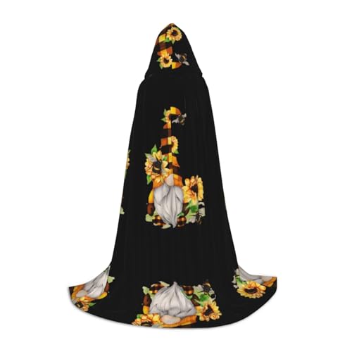 PHAYAH Kapuzenumhang mit Zwerg und Biene, gelbes Blumenmuster, für Erwachsene, Maskerade, Cosplay, Halloween, Hexenumhang, Weihnachten, Party, Robe, Größe M PHAYAH Kapuzenumhang mit Zwerg und Biene, gelbes Blumenmuster, für Erwachsene, Maskerade, Cosplay, Halloween, Hexenumhang, Weihnachten, Party, Robe, Größe M von PHAYAH
