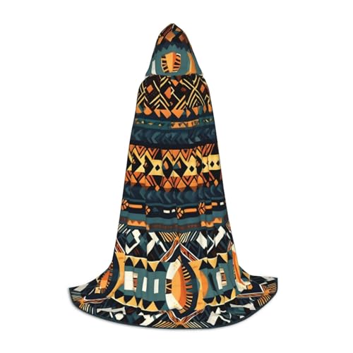 PHAYAH Kapuzenumhang mit afrikanischem Stammesmuster, ethnische Textur, für Erwachsene, Maskerade, Cosplay, Halloween, Hexenumhang, Weihnachten, Party, Robe, Größe L PHAYAH Kapuzenumhang mit afrikanischem Stammesmuster, ethnische Textur, für Erwachsene, Maskerade, Cosplay, Halloween, Hexenumhang, Weihnachten, Party, Robe, Größe L von PHAYAH