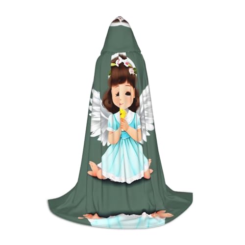 PHAYAH Kapuzenumhang mit süßem kleinen Engel-Muster, für Erwachsene, Maskerade, Cosplay, Halloween, Hexenumhang, Weihnachten, Party, Robe, Größe S PHAYAH Kapuzenumhang mit süßem kleinen Engel-Muster, für Erwachsene, Maskerade, Cosplay, Halloween, Hexenumhang, Weihnachten, Party, Robe, Größe S von PHAYAH