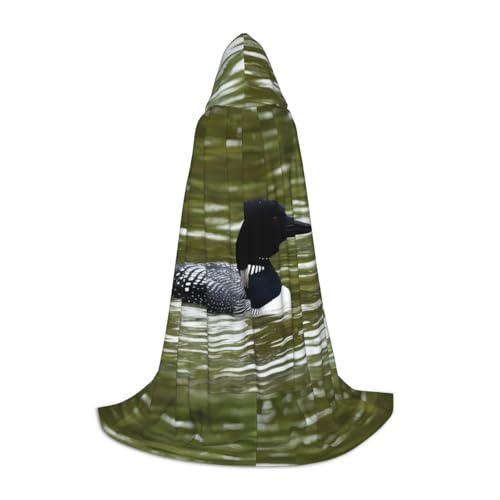 PHAYAH Loon Nature Kapuzenponcho mit Vogelmuster, Unisex, Weihnachts-Kapuzenpullover für Cosplay, Halloween, Kostüm, Party, Maskerade, Größe S PHAYAH Loon Nature Kapuzenponcho mit Vogelmuster, Unisex, Weihnachts-Kapuzenpullover für Cosplay, Halloween, Kostüm, Party, Maskerade, Größe S von PHAYAH
