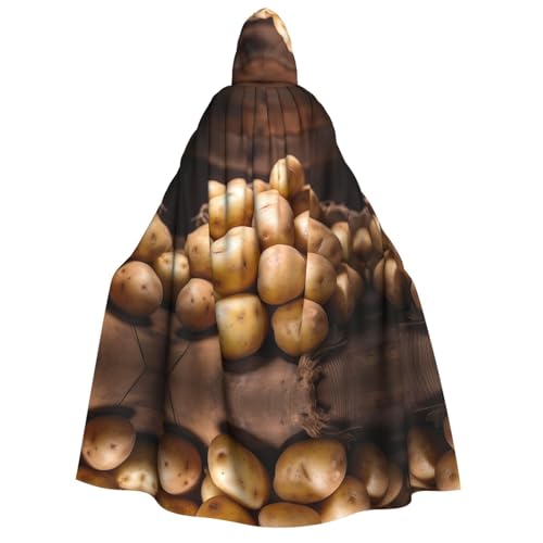 PHAYAH Potatoes Halloween Erwachsene Kapuzenumhang Kapuzenmantel Damen Herren Halloween Dress Up Party Cosplay Kostüme von PHAYAH