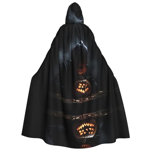 PHAYAH Pumpkin Lamp Secret Halloween Adult Hooded Cape Hooded Robe Women'S Mens Halloween Dress Up Party Cosplay Costumes von PHAYAH