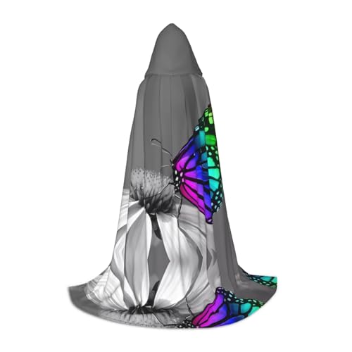 PHAYAH Schmetterlingsmuster Halloween Hexe Hexerei Kapuzenmantel Umhang Weihnachten Hoodie Cosplay Maskerade Partykleid Geschenk Kostüm M PHAYAH Schmetterlingsmuster Halloween Hexe Hexerei Kapuzenmantel Umhang Weihnachten Hoodie Cosplay Maskerade Partykleid Geschenk Kostüm M von PHAYAH