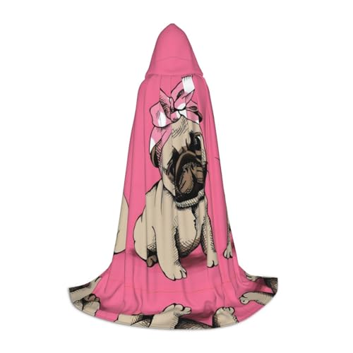 PHAYAH Süßes Hundemuster Halloween Erwachsene Kapuzenmantel Umhang Damen Herren Halloween Dress Up Party Cosplay Kostüme S PHAYAH Süßes Hundemuster Halloween Erwachsene Kapuzenmantel Umhang Damen Herren Halloween Dress Up Party Cosplay Kostüme S von PHAYAH
