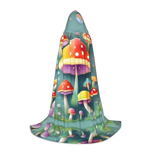 PHAYAH Süßes farbiges Pilzmuster, Halloween, Hexe, Hexerei, Kapuzenmantel, Umhang, Weihnachten, Kapuzenpullover, Cosplay, Maskerade, Partykleid, Geschenk, Kostüm, Größe M PHAYAH Süßes farbiges Pilzmuster, Halloween, Hexe, Hexerei, Kapuzenmantel, Umhang, Weihnachten, Kapuzenpullover, Cosplay, Maskerade, Partykleid, Geschenk, Kostüm, Größe M von PHAYAH