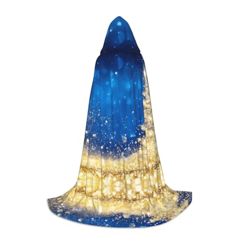 PHAYAH Umhang mit Kapuze für Erwachsene, goldener Glitzer, Weihnachtsbaum-Muster, für Maskerade, Cosplay, Halloween, Hexenumhang, Weihnachten, Party, Robe, Größe S PHAYAH Umhang mit Kapuze für Erwachsene, goldener Glitzer, Weihnachtsbaum-Muster, für Maskerade, Cosplay, Halloween, Hexenumhang, Weihnachten, Party, Robe, Größe S von PHAYAH
