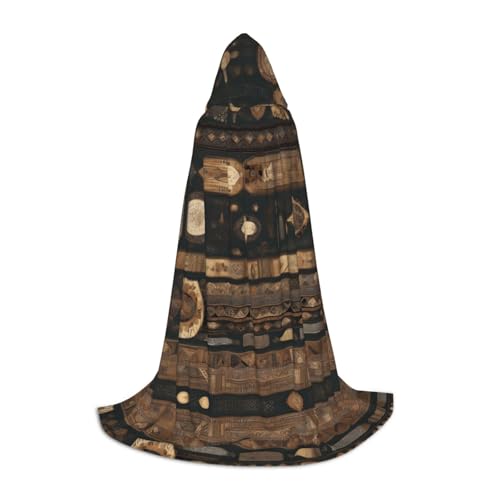 PHAYAH Umhang mit Kapuze im Bohemian-Stil, Hexe, Halloween-Kostüme für Cosplay, Maskerade, Damen und Herren, Robe, Größe S PHAYAH Umhang mit Kapuze im Bohemian-Stil, Hexe, Halloween-Kostüme für Cosplay, Maskerade, Damen und Herren, Robe, Größe S von PHAYAH