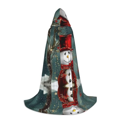PHAYAH Weihnachtliches Schneemann-Muster, Halloween, Erwachsene, Kapuzenmantel, Umhang, Damen, Herren, Halloween, Verkleidung, Party, Cosplay, Kostüme, Größe M PHAYAH Weihnachtliches Schneemann-Muster, Halloween, Erwachsene, Kapuzenmantel, Umhang, Damen, Herren, Halloween, Verkleidung, Party, Cosplay, Kostüme, Größe M von PHAYAH