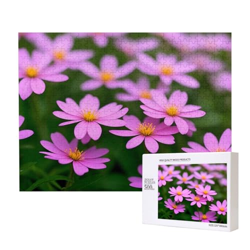 Phayah Blumen-Puzzle, 500 Teile, Holzpuzzle für Familie, Freunde, Heimdekoration, Wandkunst, 500 x 38 cm Phayah Blumen-Puzzle, 500 Teile, Holzpuzzle für Familie, Freunde, Heimdekoration, Wandkunst, 500 x 38 cm von PHAYAH