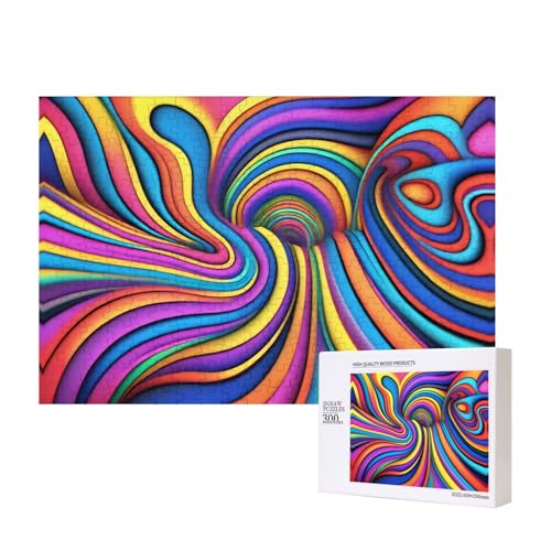 Phayah Bunte Puzzles für Puzzle, Holzpuzzle für Familie, Freunde, Heimdekoration, Wandkunst, 300 Teile Phayah Bunte Puzzles für Puzzle, Holzpuzzle für Familie, Freunde, Heimdekoration, Wandkunst, 300 Teile von PHAYAH