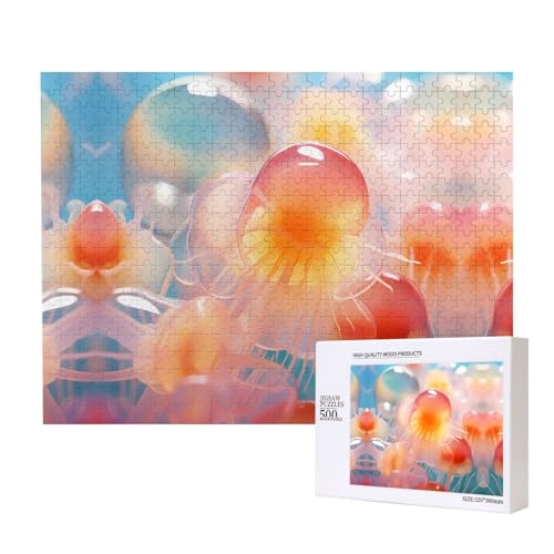 Phayah Gelatine-Dessert-Puzzle, 500 Teile, für Puzzle, Holzpuzzle für Familie, Freunde, Heimdekoration, Wandkunst, 50 x 38 cm Phayah Gelatine-Dessert-Puzzle, 500 Teile, für Puzzle, Holzpuzzle für Familie, Freunde, Heimdekoration, Wandkunst, 50 x 38 cm von PHAYAH