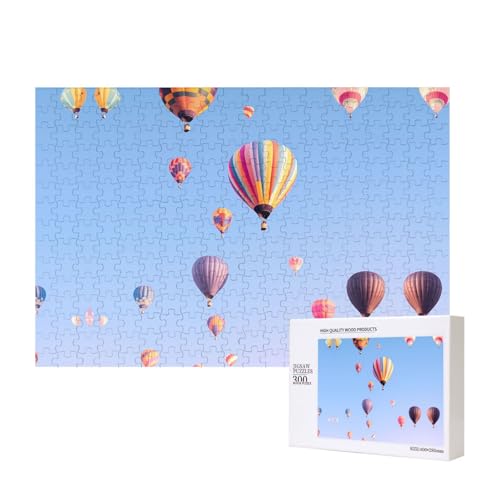 Phayah Heißluftballon-Puzzle, 300 Teile, für Puzzle, Holzpuzzle für Familie, Freunde, Heimdekoration, Wandkunst, 39 x 27 cm Phayah Heißluftballon-Puzzle, 300 Teile, für Puzzle, Holzpuzzle für Familie, Freunde, Heimdekoration, Wandkunst, 39 x 27 cm von PHAYAH
