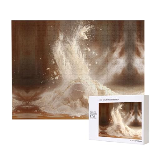Phayah Mehl-Puzzle, 500 Teile für Puzzle, Holzpuzzle für Familie, Freunde, Heimdekoration, Wandkunst, 50,4 x 38,1 cm Phayah Mehl-Puzzle, 500 Teile für Puzzle, Holzpuzzle für Familie, Freunde, Heimdekoration, Wandkunst, 50,4 x 38,1 cm von PHAYAH