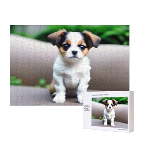 Phayah Niedliches braunes Hunde-Puzzle, 300 Teile, für Puzzle, Holzpuzzle für Familie, Freunde, Heimdekoration, Wandkunst, 39,9 x 27,9 cm Phayah Niedliches braunes Hunde-Puzzle, 300 Teile, für Puzzle, Holzpuzzle für Familie, Freunde, Heimdekoration, Wandkunst, 39,9 x 27,9 cm von PHAYAH