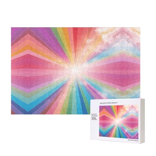 Phayah Pure Rainbow Puzzles für Puzzle, Holzpuzzle für Familie, Freunde, Heimdekoration, Wandkunst, 300 Teile Phayah Pure Rainbow Puzzles für Puzzle, Holzpuzzle für Familie, Freunde, Heimdekoration, Wandkunst, 300 Teile von PHAYAH