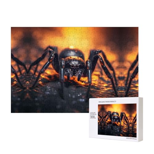 Phayah Puzzle Spinne im Licht, 300 Teile für Puzzle, Holzpuzzle für Familie, Freunde, Heimdekoration, Wandkunst, 39 x 28 cm Phayah Puzzle Spinne im Licht, 300 Teile für Puzzle, Holzpuzzle für Familie, Freunde, Heimdekoration, Wandkunst, 39 x 28 cm von PHAYAH