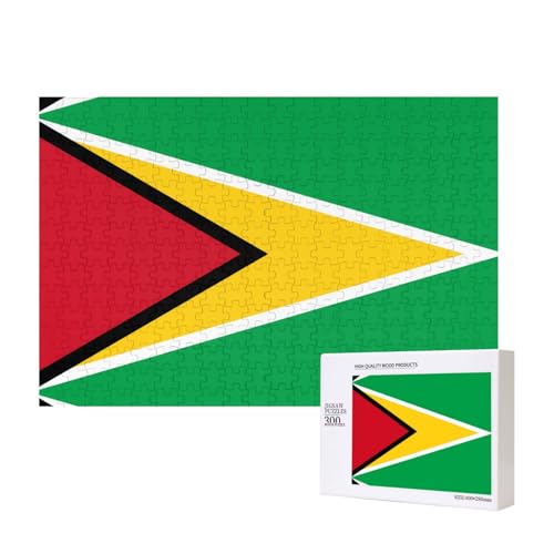 Phayah Puzzle mit der Flagge von Guyana für Erwachsene, 300 Teile, Heimdekoration, Geburtstagsparty für Männer und Frauen, 15,7 x 27,9 cm Phayah Puzzle mit der Flagge von Guyana für Erwachsene, 300 Teile, Heimdekoration, Geburtstagsparty für Männer und Frauen, 15,7 x 27,9 cm von PHAYAH