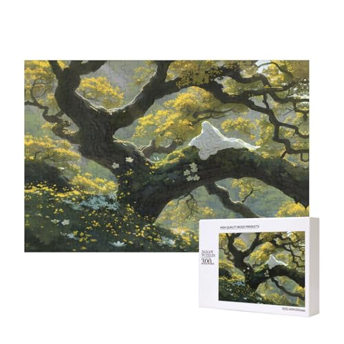 Phayah Puzzle mit weißem Baum, 300 Teile, für Puzzle, Holzpuzzle für Familie, Freunde, Heimdekoration, Wandkunst, 39 x 28 cm Phayah Puzzle mit weißem Baum, 300 Teile, für Puzzle, Holzpuzzle für Familie, Freunde, Heimdekoration, Wandkunst, 39 x 28 cm von PHAYAH