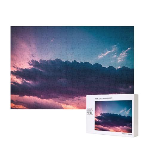 Phayah Wolken im Himmel, Puzzle, 300 Teile, Holzpuzzle für Familie, Freunde, Heimdekoration, Wandkunst, 300 Teile Phayah Wolken im Himmel, Puzzle, 300 Teile, Holzpuzzle für Familie, Freunde, Heimdekoration, Wandkunst, 300 Teile von PHAYAH