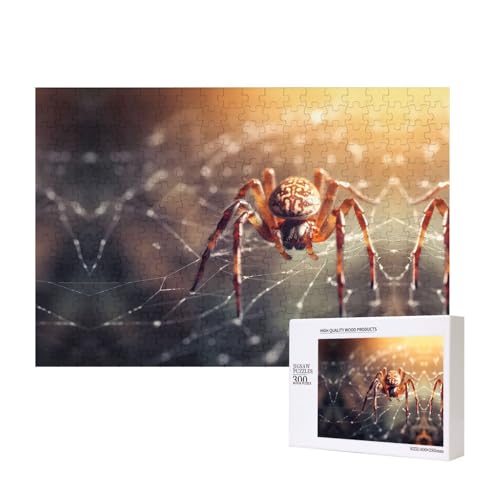 Spider-Knowledge Puzzle, 300 Teile für Puzzle, Holzpuzzle für Familie, Freunde, Heimdekoration, Wandkunst, 39,9 x 27,9 cm von PHAYAH