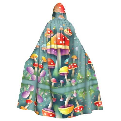 Süßer farbiger Pilz-Poncho mit Kapuze, Unisex, für Cosplay, Halloween, Kostümparty Süßer farbiger Pilz-Poncho mit Kapuze, Unisex, für Cosplay, Halloween, Kostümparty von PHAYAH